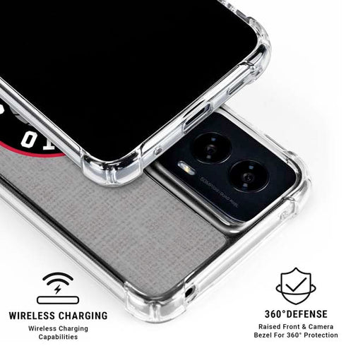 NBA Toronto Raptors Split Canvas Moto G Power 5G (2024) Clear Case