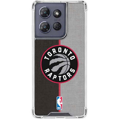 NBA Toronto Raptors Split Canvas Moto G Stylus 5G (2025) Clear Case