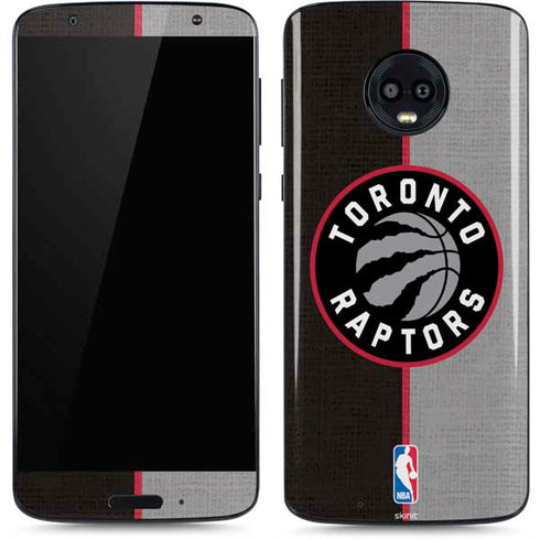NBA Toronto Raptors Split Canvas Moto G6 Skin