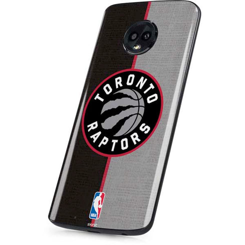NBA Toronto Raptors Split Canvas Moto G6 Skin
