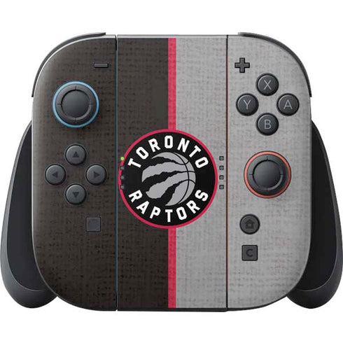NBA Toronto Raptors Split Canvas Nintendo Switch 2 (2025) Joy-Con Controller Skin