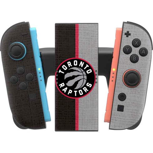 NBA Toronto Raptors Split Canvas Nintendo Switch 2 (2025) Joy-Con Controller Skin