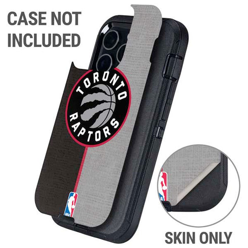 NBA Toronto Raptors Split Canvas Otterbox Defender iPhone Skin