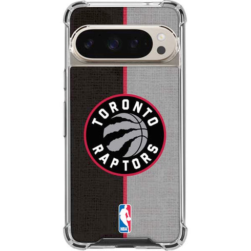 NBA Toronto Raptors Split Canvas Pixel 9/9 Pro Clear Case