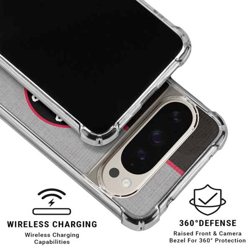 NBA Toronto Raptors Split Canvas Pixel 9/9 Pro Clear Case