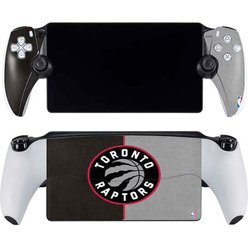 NBA Toronto Raptors Split Canvas PlayStation Portal Remote Player Skin