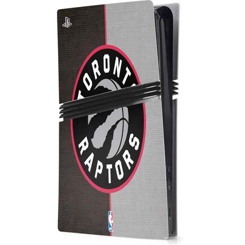 NBA Toronto Raptors Split Canvas PS5 Pro Console Skin