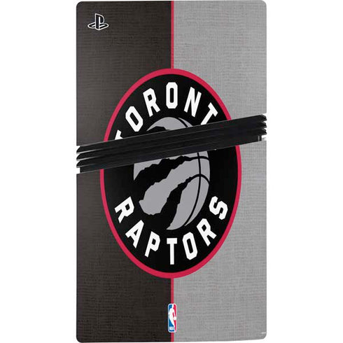 NBA Toronto Raptors Split Canvas PS5 Pro Console Skin