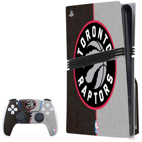 NBA Toronto Raptors Split Canvas PlayStation PS5 Skins