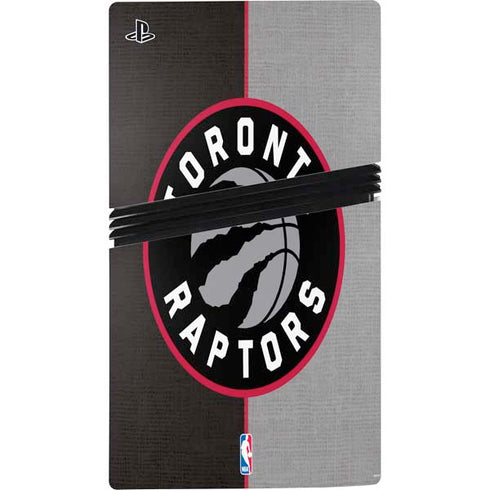 NBA Toronto Raptors Split Canvas PS5 Pro Disk Console Skin