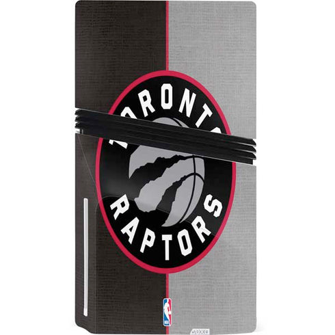 NBA Toronto Raptors Split Canvas PS5 Pro Disk Console Skin