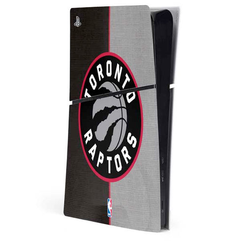 NBA Toronto Raptors Split Canvas PS5 Slim Digital Edition Console Skin