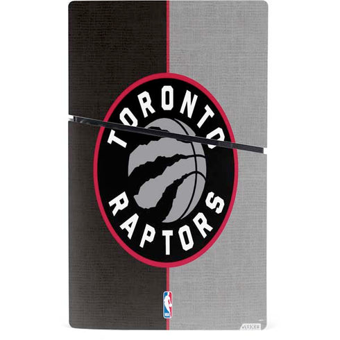 NBA Toronto Raptors Split Canvas PS5 Slim Digital Edition Console Skin