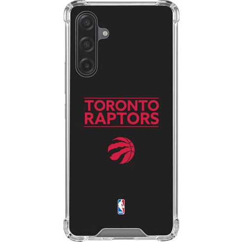 NBA Toronto Raptors Standard - Black Galaxy A17 Clear Case