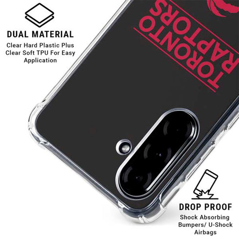 NBA Toronto Raptors Standard - Black Galaxy A36 5G Clear Case