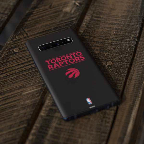 NBA Toronto Raptors Standard - Black Galaxy S10 Skin