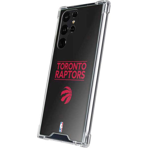 NBA Toronto Raptors Standard - Black Galaxy S23 Ultra Clear Case