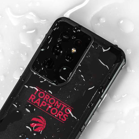 NBA Toronto Raptors Standard - Black Galaxy S24 Ultra Waterproof Case