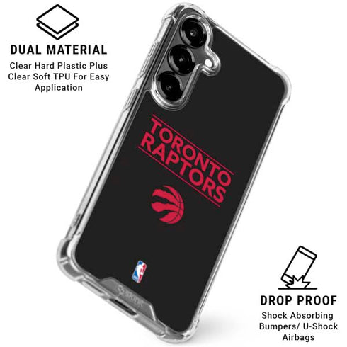 NBA Toronto Raptors Standard - Black Galaxy S26 Plus Clear Case