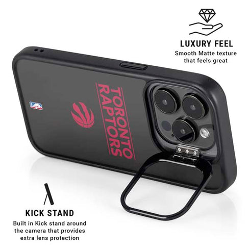 NBA Toronto Raptors Standard - Black iPhone 14 Pro Max Kickstand Case