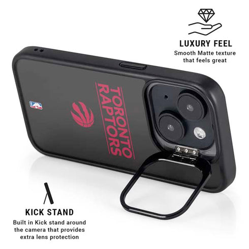 NBA Toronto Raptors Standard - Black iPhone 15 Kickstand Case