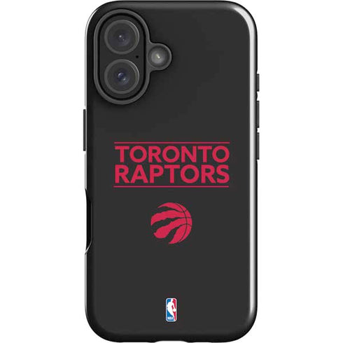 NBA Toronto Raptors Standard - Black iPhone 16 Impact Case