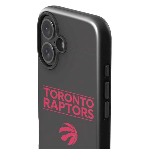 NBA Toronto Raptors Standard - Black iPhone 16 Impact Case