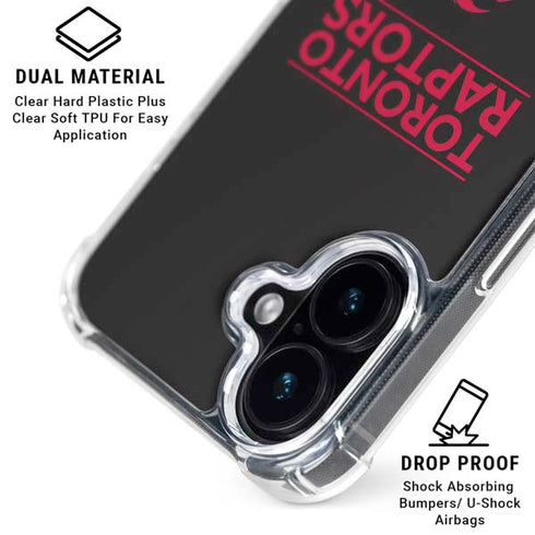 NBA Toronto Raptors Standard - Black iPhone 16 MagSafe Case