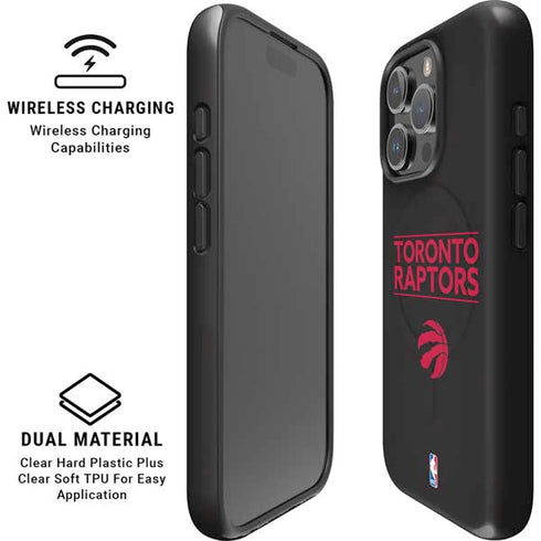 NBA Toronto Raptors Standard - Black iPhone 16 Pro Magsafe Impact Case