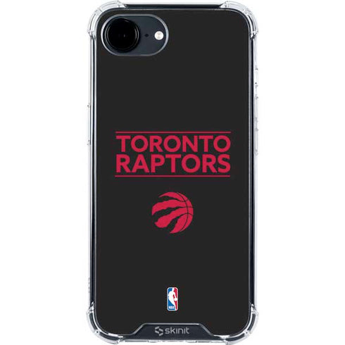 NBA Toronto Raptors Standard - Black iPhone 16e Clear Case
