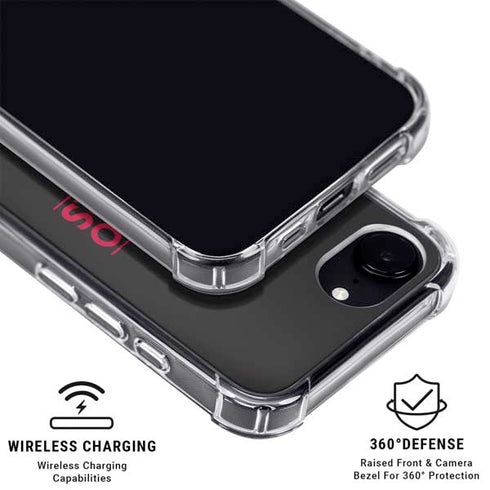 NBA Toronto Raptors Standard - Black iPhone 16e Clear Case