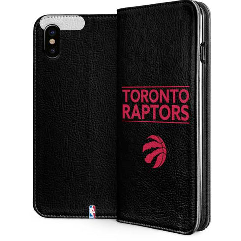 NBA Toronto Raptors Standard - Black iPhone 8 Folio Case