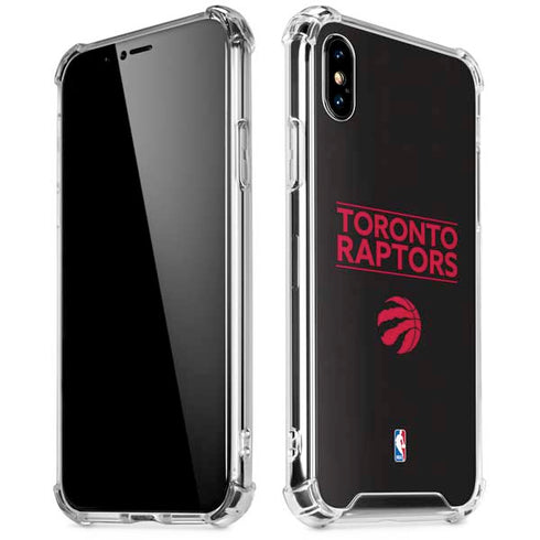 NBA Toronto Raptors Standard - Black iPhone X/XS Clear Case