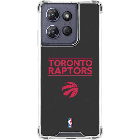 NBA Toronto Raptors Standard - Black Moto G 5G (2025) Clear Case