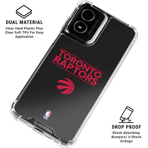 NBA Toronto Raptors Standard - Black Moto G Power 5G (2024) Clear Case