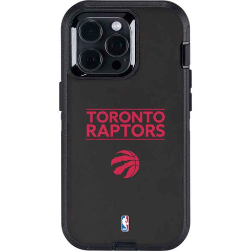 NBA Toronto Raptors Standard - Black Otterbox Defender iPhone Skin