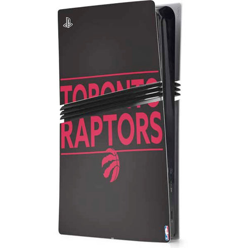 NBA Toronto Raptors Standard - Black PS5 Pro Console Skin