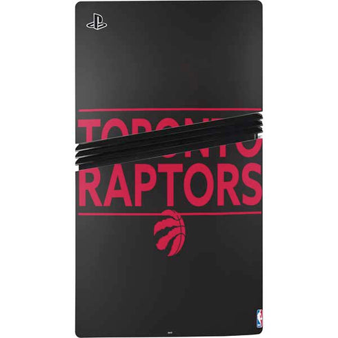 NBA Toronto Raptors Standard - Black PS5 Pro Console Skin