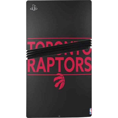 NBA Toronto Raptors Standard - Black PS5 Pro Disk Console Skin