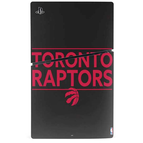 NBA Toronto Raptors Standard - Black PS5 Slim Digital Edition Console Skin