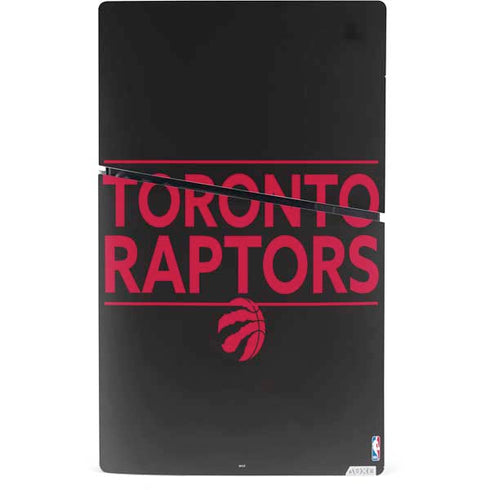 NBA Toronto Raptors Standard - Black PS5 Slim Digital Edition Console Skin