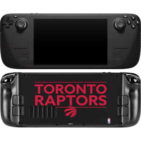 NBA Toronto Raptors Standard - Black Steam Deck Handheld Gaming Computer OLED Skin