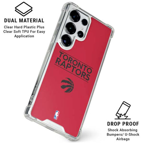 NBA Toronto Raptors Standard - Red Galaxy S26 Ultra Clear Case