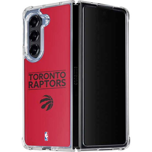 NBA Toronto Raptors Standard - Red Galaxy Z Fold5 5G Clear Case