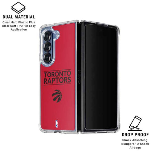 NBA Toronto Raptors Standard - Red Galaxy Z Fold6 Clear Case
