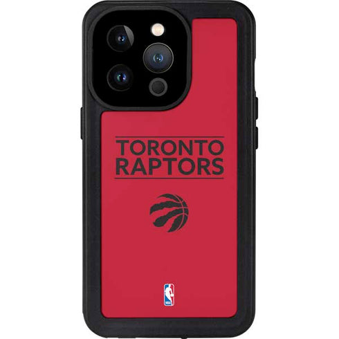 NBA Toronto Raptors Standard - Red iPhone 15 Pro Waterproof Case