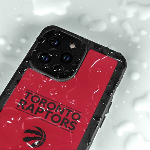 NBA Toronto Raptors Standard - Red iPhone 15 Pro Waterproof Case