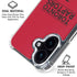 NBA Toronto Raptors Standard - Red iPhone 16 Clear Case