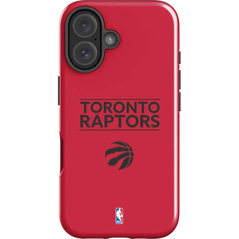 NBA Toronto Raptors Standard - Red iPhone 16 Impact Case
