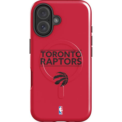 NBA Toronto Raptors Standard - Red iPhone 16 Magsafe Impact Case
